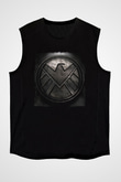 Agents of S.H.I.E.L.D. Siyah Unisex Kolsuz Tişört