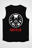 Agents of S.H.I.E.L.D. Siyah Unisex Kolsuz Tişört