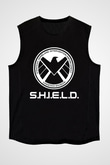 Agents of S.H.I.E.L.D. Siyah Unisex Kolsuz Tişört