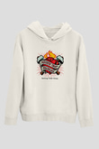 Agnostic Front Baskılı Unisex Beyaz Hoodie