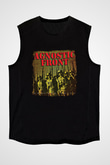 Agnostic Front Baskılı Unisex Siyah Kolsuz Tişört