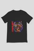 Agnostic Front Baskılı Unisex Siyah V Yaka Tişört