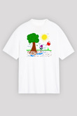 Agronomist Beyaz Unisex Oversize Tişört T-Shirt