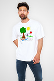 Agronomist Beyaz Unisex Oversize Tişört T-Shirt