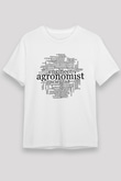 Agronomist Beyaz Unisex Tişört T-Shirt - TişörtFabrikası