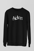 Aiden Siyah Unisex Sweatshirt