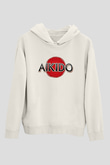 Aikido Beyaz Unisex Kapüşonlu Sweatshirt