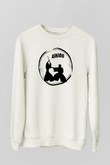 Aikido Beyaz Unisex Sweatshirt