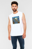 Airbourne Baskılı Unisex Beyaz Kolsuz Tişört