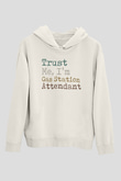 Akaryakıt Beyaz Unisex Kapüşonlu Sweatshirt