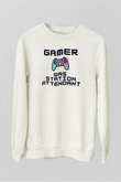 Akaryakıt Beyaz Unisex Sweatshirt