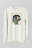 Akıl Oyunları Baskılı Unisex Beyaz  Sweatshirt