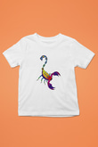 Akrep Burcu Baskılı Beyaz Unisex Beyaz Çocuk Tişört - Tshirt