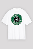 Akrep Burcu Baskılı Beyaz Unisex Oversize Tişört - Tshirt