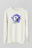 Akrep Burcu Baskılı Beyaz Unisex Sweatshirt