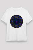 Akrep Burcu Unisex Baskılı Beyaz Tişört - Tshirt
