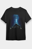 Akropolis Siyah Unisex Tişört T-Shirt - TişörtFabrikası