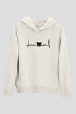 Aktör Beyaz Unisex Kapüşonlu Sweatshirt
