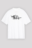 Aktör Beyaz Unisex Oversize Tişört T-Shirt