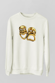 Aktör Beyaz Unisex Sweatshirt