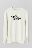 Aktör Beyaz Unisex Sweatshirt