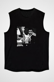 Al Pacino Baskılı Unisex Siyah Kolsuz Tişört