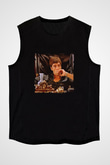 Al Pacino Baskılı Unisex Siyah Kolsuz Tişört
