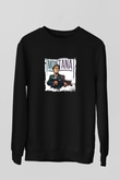 Al Pacino Baskılı Unisex Siyah Sweatshirt