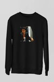 Al Pacino Baskılı Unisex Siyah Sweatshirt