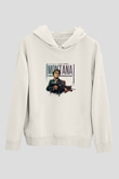 Al Pacino Unisex Baskılı Beyaz Kapüşonlu Sweatshirt
