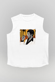 Al Pacino Unisex Baskılı Beyaz Kolsuz Tişört