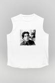 Al Pacino Unisex Baskılı Beyaz Kolsuz Tişört