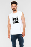 Al Pacino Unisex Baskılı Beyaz Kolsuz Tişört