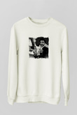 Al Pacino Unisex Baskılı Beyaz Sweatshirt