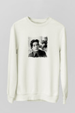 Al Pacino Unisex Baskılı Beyaz Sweatshirt