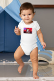 Aladdin Baskılı Beyaz Unisex Bebek Body - Zıbın