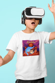Aladdin Baskılı Beyaz Unisex Çocuk Tişört