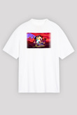 Aladdin Beyaz Unisex Oversize Tişört T-Shirt