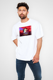 Aladdin Beyaz Unisex Oversize Tişört T-Shirt