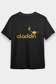 Aladdin Siyah Unisex Tişört T-Shirt