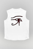 Alan Persons Project Baskılı Beyaz Unisex Kolsuz Tişört - Tshirt