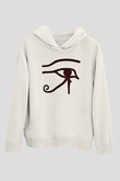 Alan Persons Project Baskılı Beyaz Unisex Kapüşonlu Sweatshirt