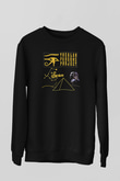 Alan Persons Project Baskılı Unisex Siyah Sweatshirt