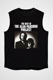 Alan Persons Project Baskılı Unisex Siyah Kolsuz Tişört - Tshirt