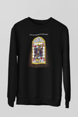 Alan Persons Project Baskılı Unisex Siyah Sweatshirt