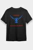 Alan Persons Project Baskılı Unisex Siyah Tişört - Tshirt