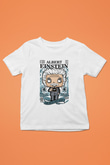 Albert Einstein Baskılı Unisex Beyaz Çocuk Tişört