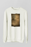 Albert Einstein Baskılı Unisex Ekru Sweatshirt