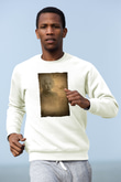 Albert Einstein Baskılı Unisex Ekru Sweatshirt
