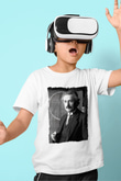 Albert Einstein Beyaz Unisex Çocuk Tişört
